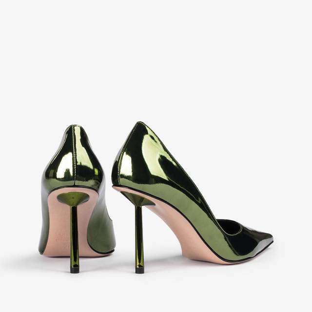 Le Silla Décolleté Metallizzata Verde Pirite