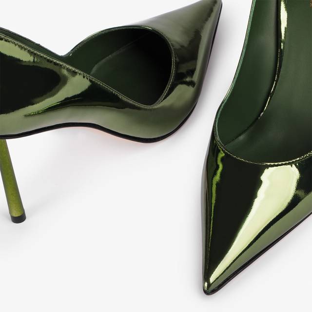Le Silla Décolleté Metallizzata Verde Pirite