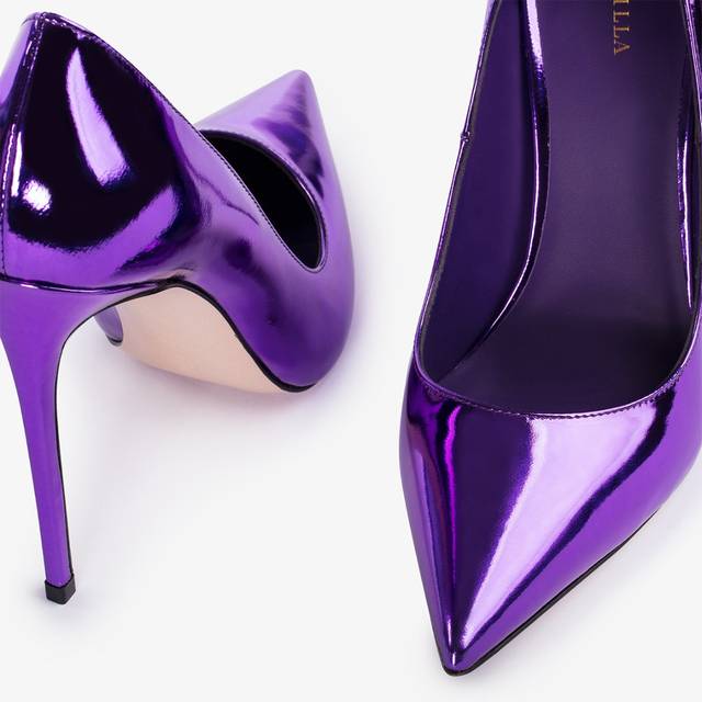 Le Silla Décolleté Metallizzata Viola Kamala