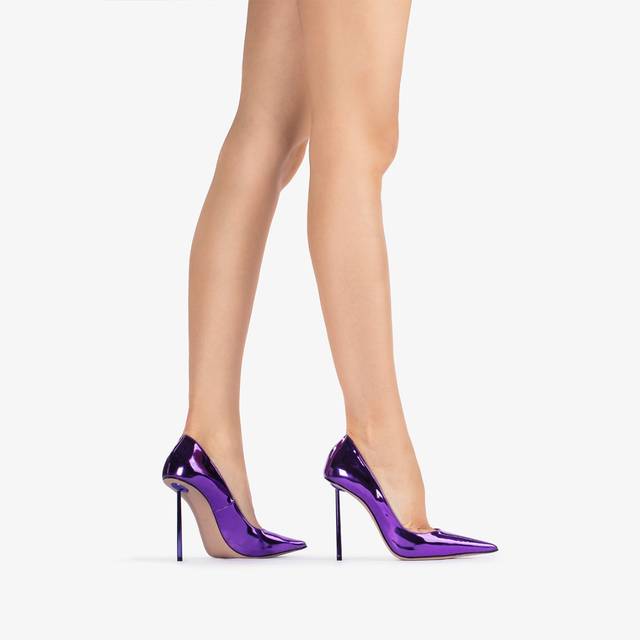 Le Silla Décolleté Metallizzata Viola Kamala