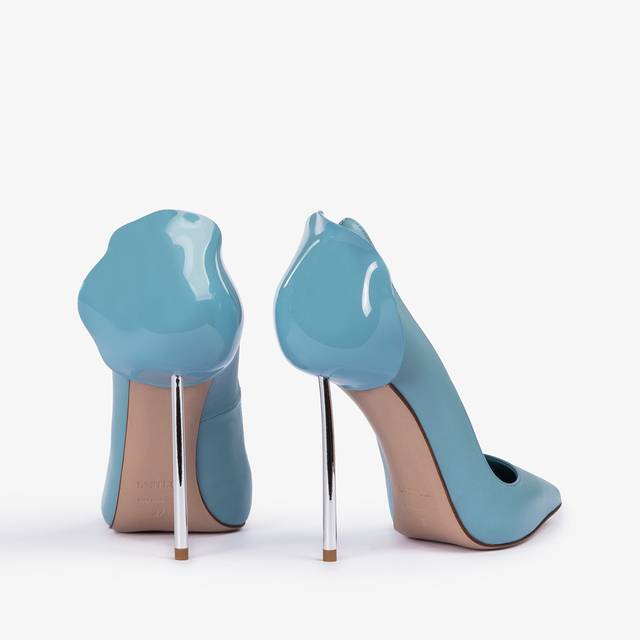 Le Silla Décolleté Pelle Azzurra Sugar