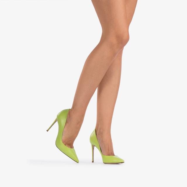 Le Silla Décolleté Pelle Verde Apple