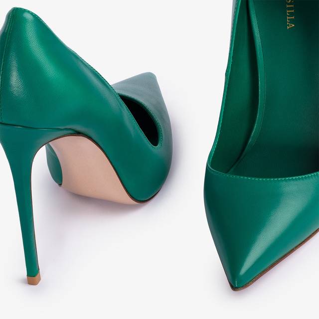 Le Silla Décolleté Pelle Verde Golf