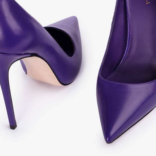 Le Silla Décolleté Pelle Viola Kamala