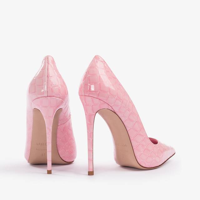 Le Silla Décolleté Stampa Cocco Rosa Dea