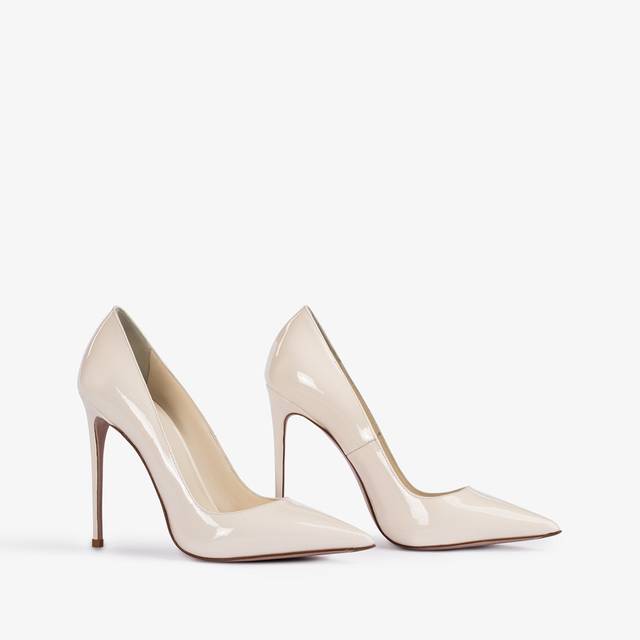 Le Silla Décolleté Vernice Bianca Milk