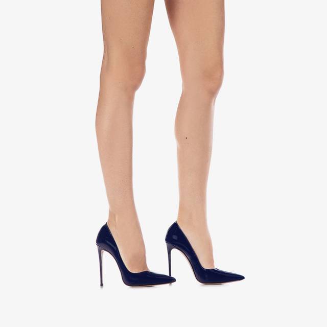 Le Silla Décolleté Vernice Blu Lazuli