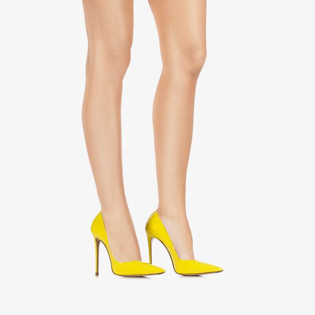 Le Silla Décolleté Vernice Gialla Stella