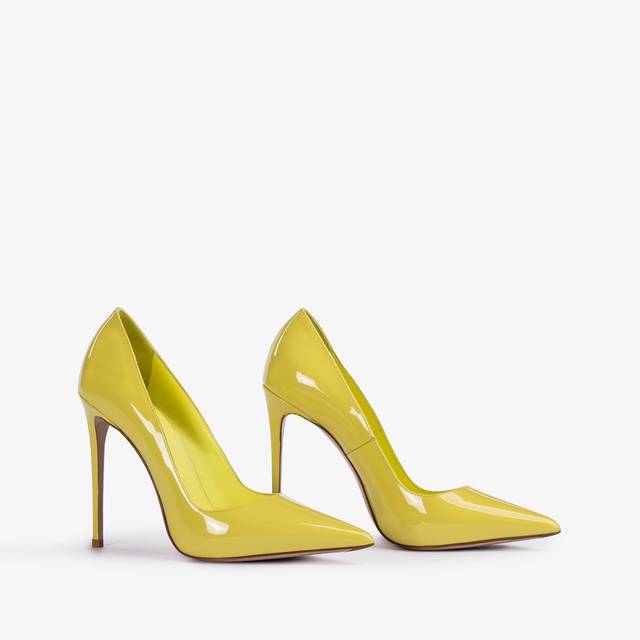 Le Silla Décolleté Vernice Giallo Viper