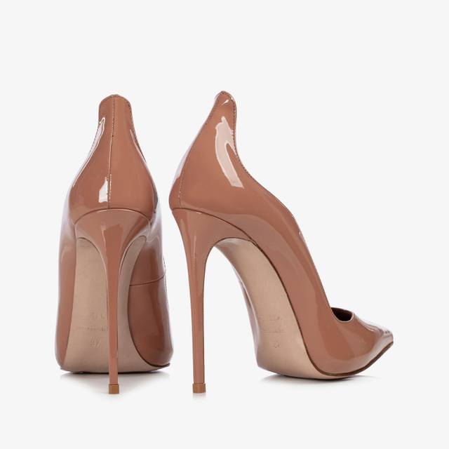 Le Silla Décolleté Vernice Marrone Cake