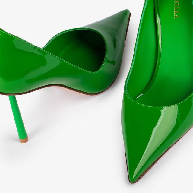 Le Silla Décolleté Vernice Verde Emerald