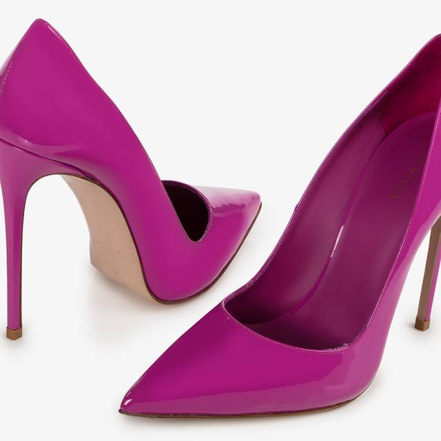 Le Silla Décolleté Vernice Viola Orchid