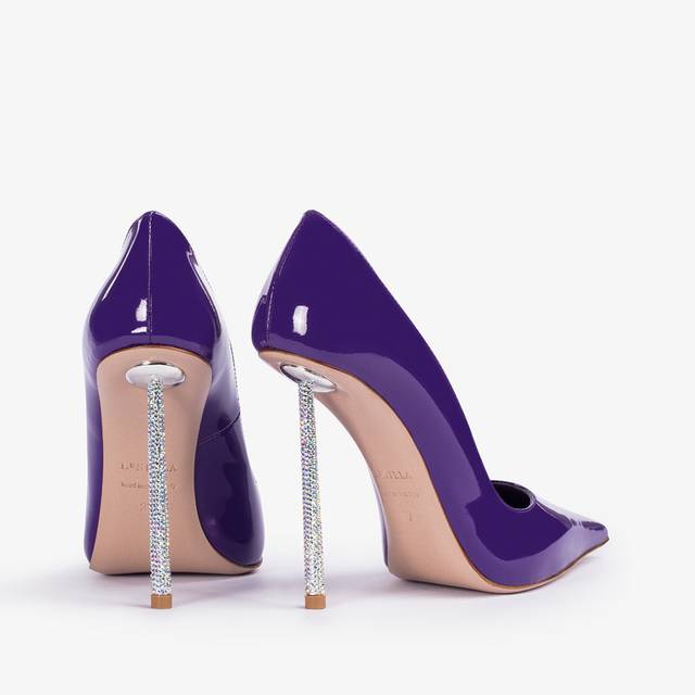 Le Silla Décolleté Vernice Viola Queen