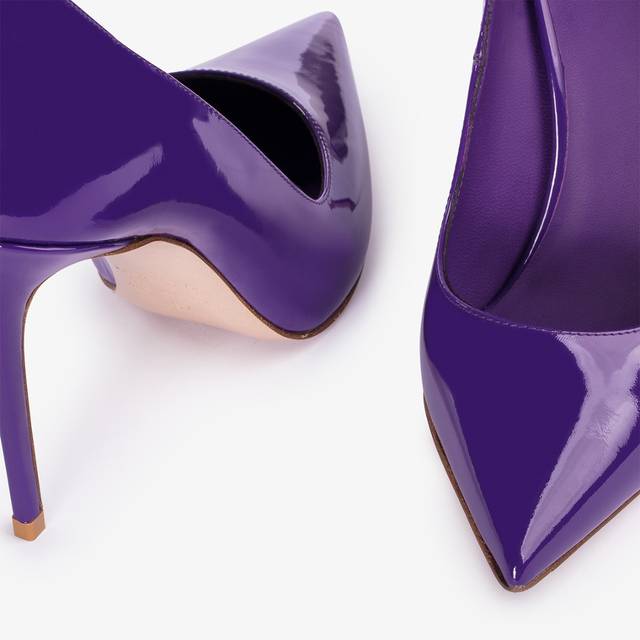 Le Silla Décolleté Vernice Viola Queen