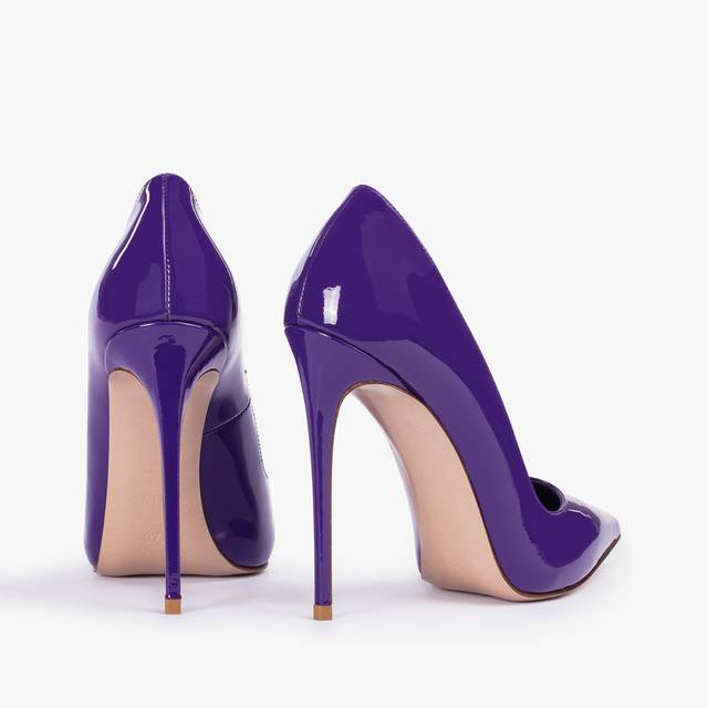 Le Silla Décolleté Vernice Viola Queen