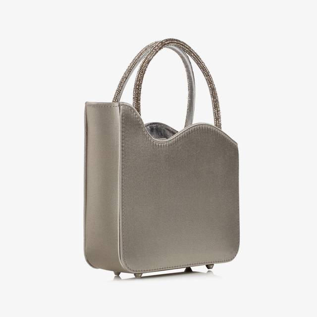 Le Silla Mini Bag Raso Argento E Cristalli