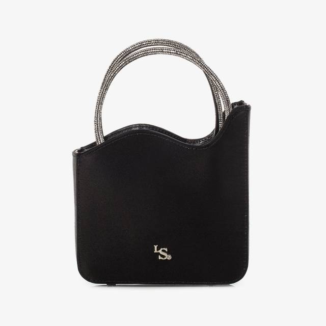 Le Silla Mini bag raso nero e Cristalli