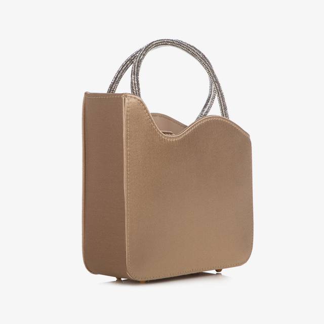 Le Silla Mini Bag Raso Oro E Cristalli