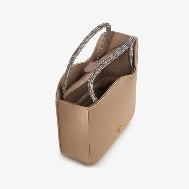 Le Silla Mini Bag Raso Oro E Cristalli