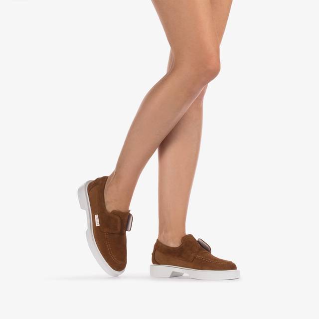 Le Silla Mocassino Camoscio Marrone Havana