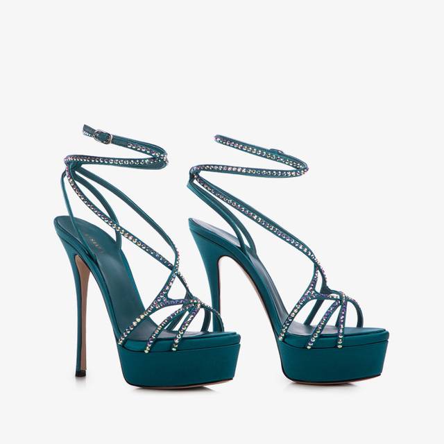 Le Silla Sandalo Con Plateau Raso Verde Rasputin