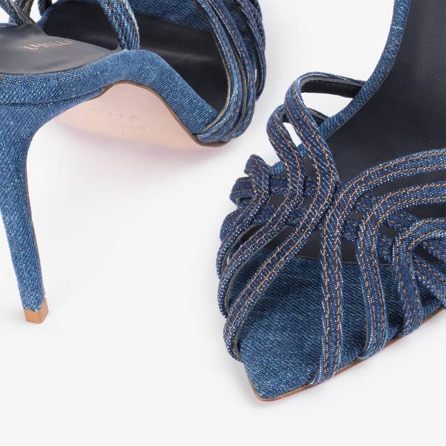 Le Silla Sandalo Denim Blu