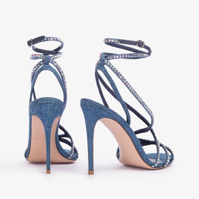 Le Silla Sandalo Denim Blu