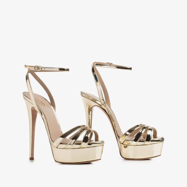 Le Silla Sandalo Effetto Specchiato Platino