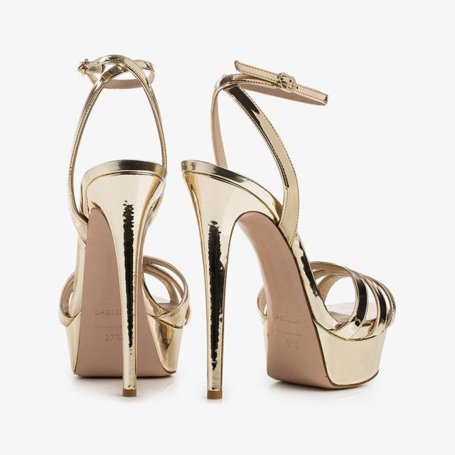 Le Silla Sandalo Effetto Specchiato Platino