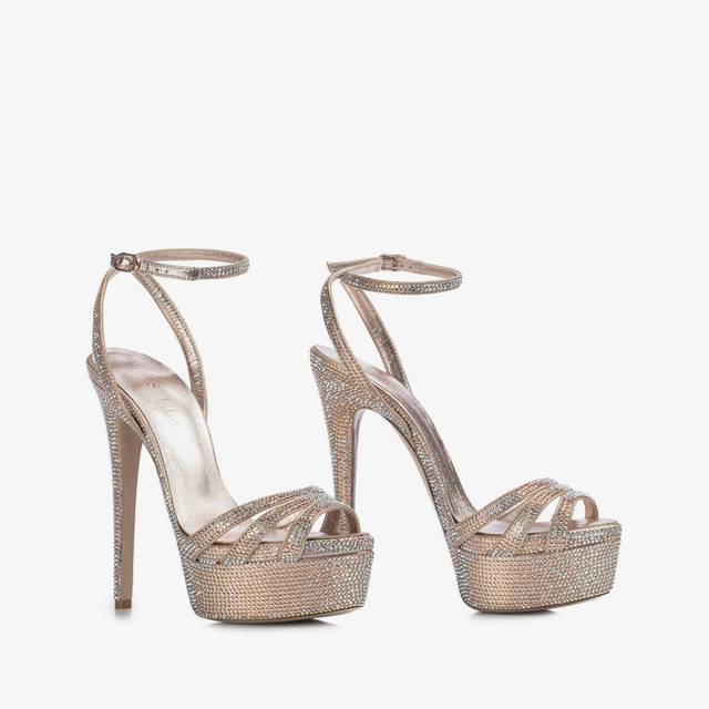 Le Silla Sandalo Gioiello Nude Phard Con Cristalli