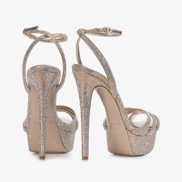 Le Silla Sandalo Gioiello Nude Phard Con Cristalli