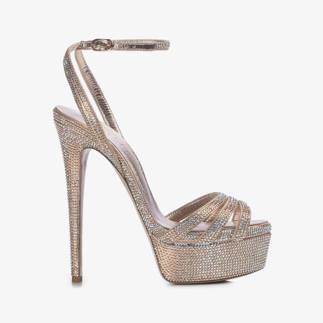 Le Silla Sandalo gioiello nude phard con Cristalli