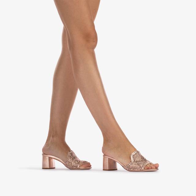 Le Silla Sandalo Gioiello Rete Oro Rosa