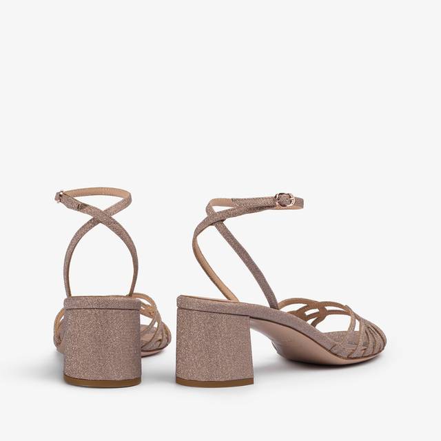 Le Silla Sandalo Glitter Nude Skin