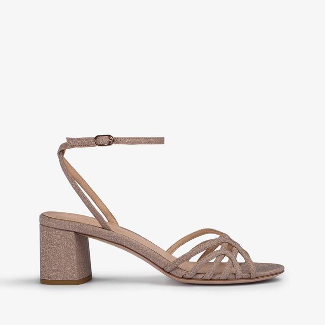 Le Silla Sandalo glitter nude skin