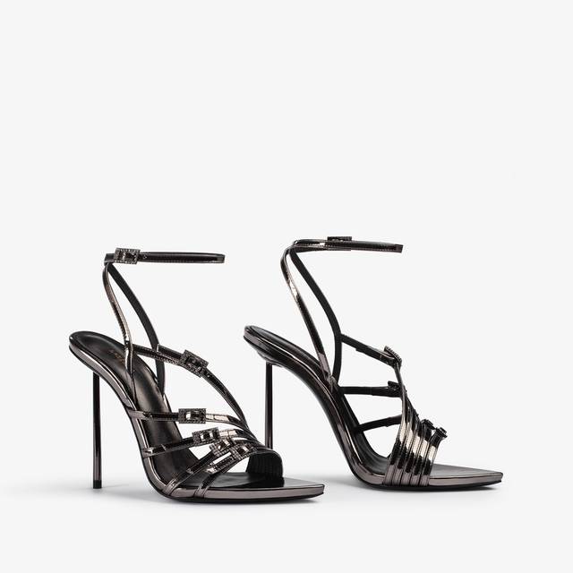 Le Silla Sandalo Metallizzato Peltro