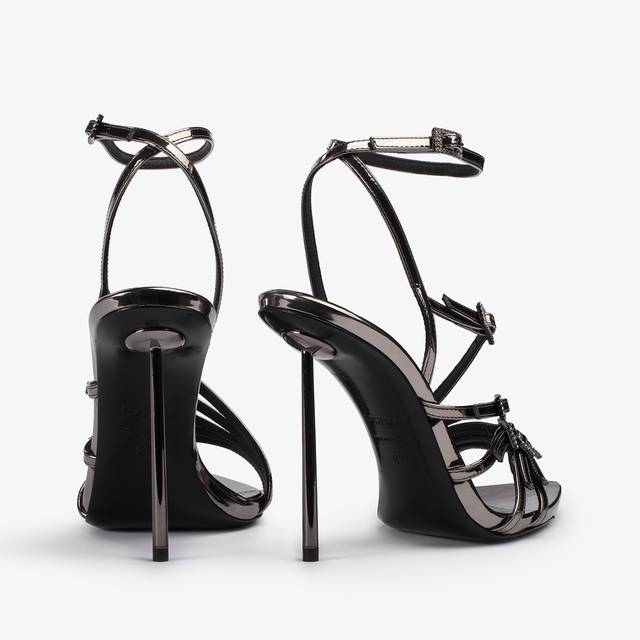 Le Silla Sandalo Metallizzato Peltro