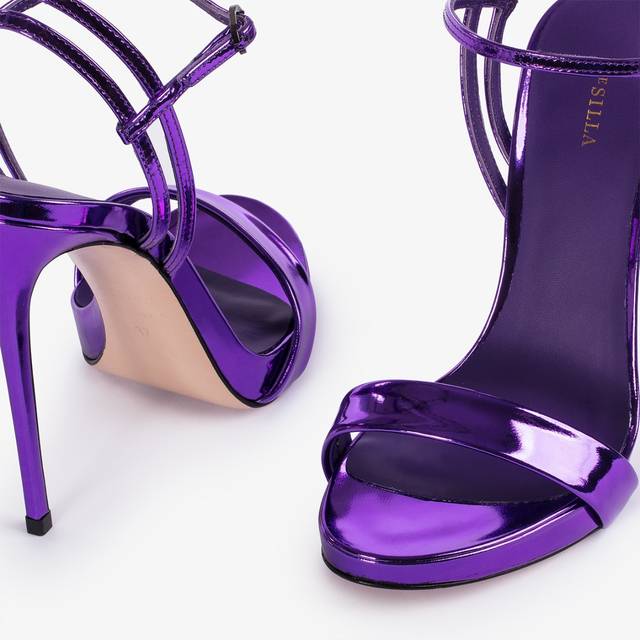 Le Silla Sandalo Metallizzato Viola Kamala