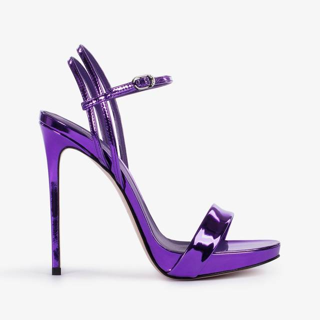 Le Silla Sandalo metallizzato viola kamala