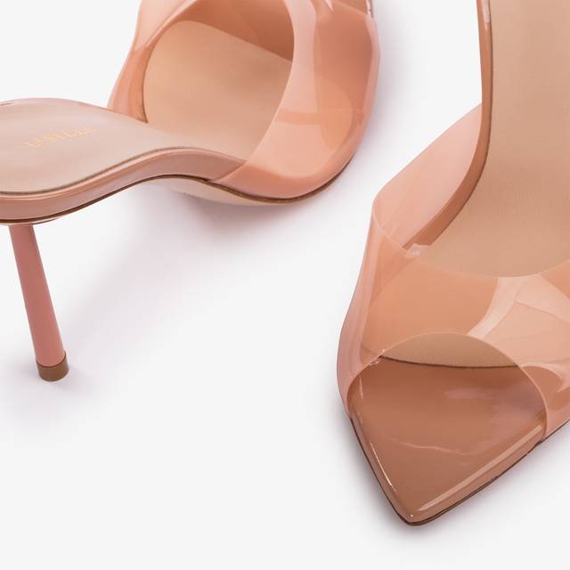 Le Silla Sandalo Mule Plexy Nude Phard
