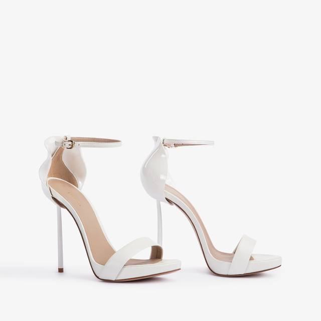 Le Silla Sandalo Pelle Bianco Carta