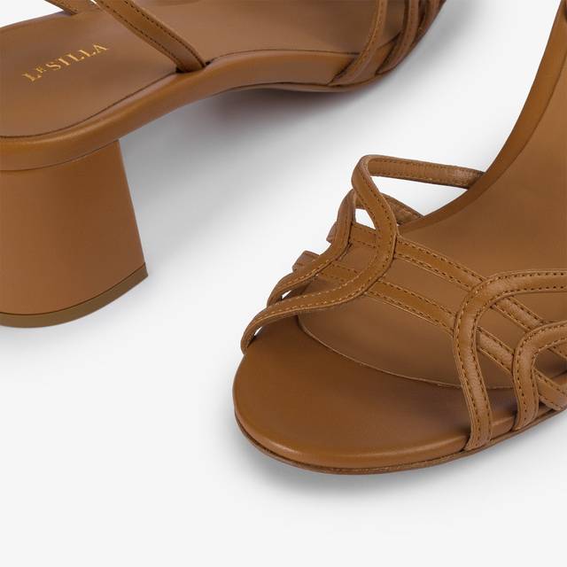 Le Silla Sandalo Pelle Marrone Cuba