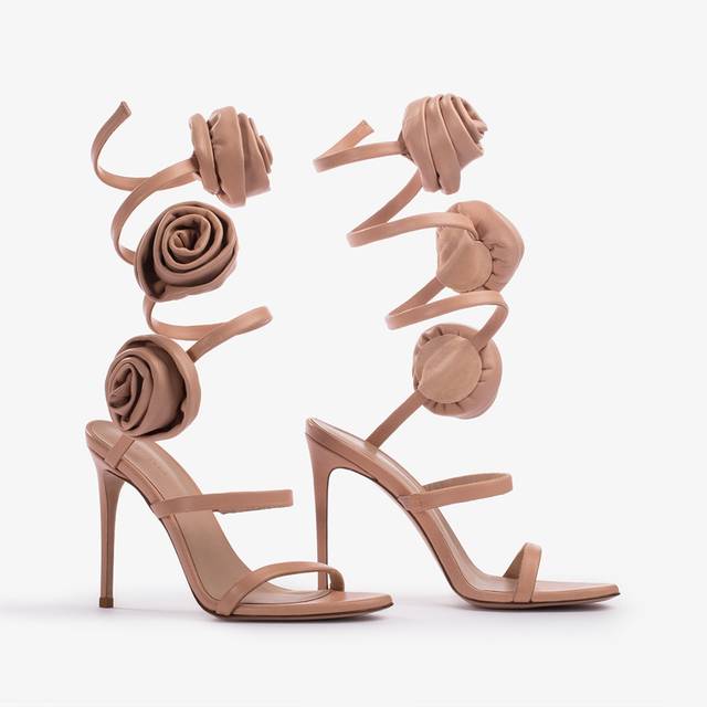 Le Silla Sandalo Pelle Nude Phard E Rose