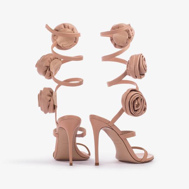 Le Silla Sandalo Pelle Nude Phard E Rose