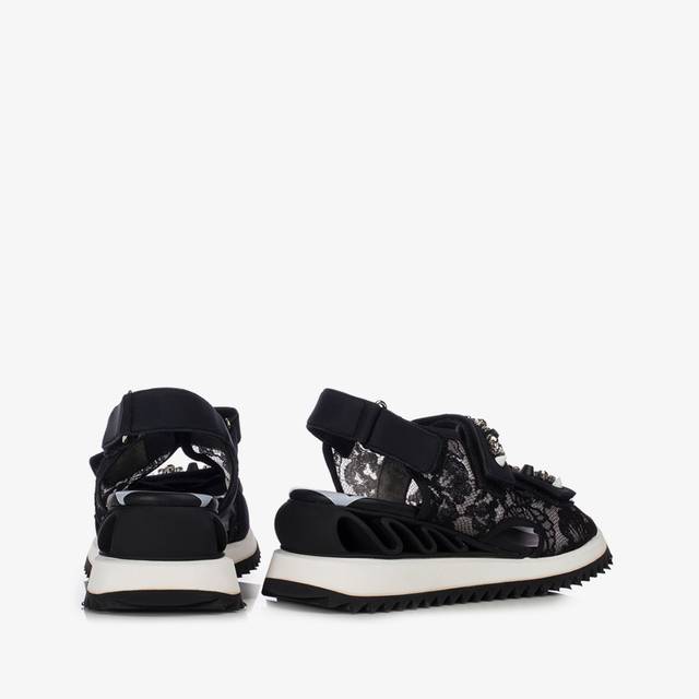 Le Silla Sandalo Pizzo Nero