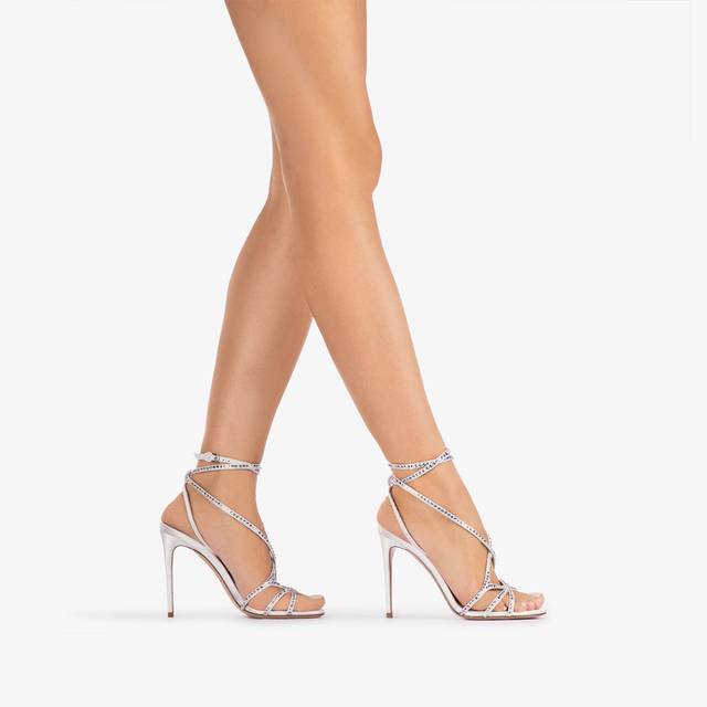 Le Silla Sandalo Raso Bianco Carta E Cristalli