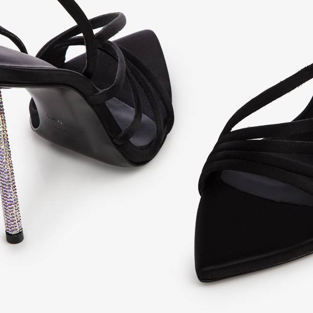 Le Silla Sandalo Raso Nero