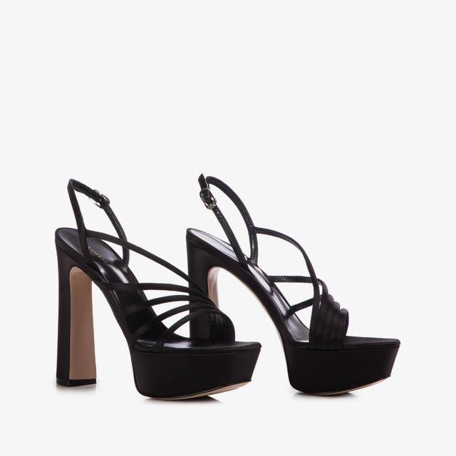 Le Silla Sandalo Raso Nero