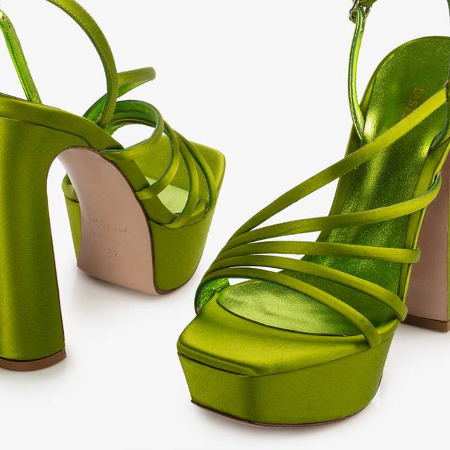 Le Silla Sandalo Raso Verde Tokyo