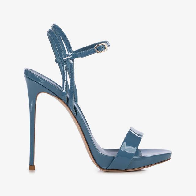 Le Silla Sandalo vernice azzurro ortensia